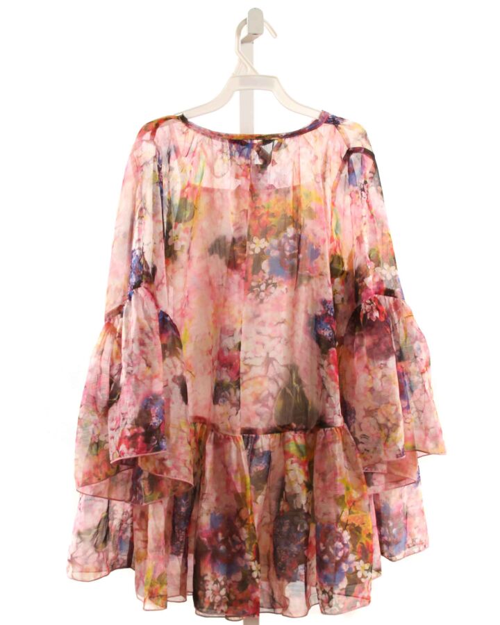 CHASING FIREFLIES  PINK  FLORAL  DRESS SHIRT