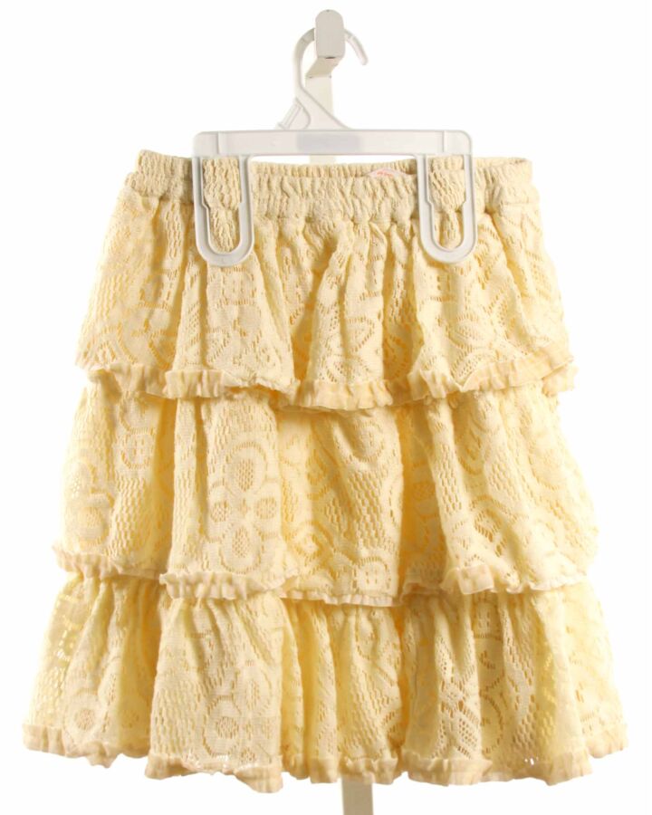 MASALA KIDS  PALE YELLOW LACE   SKIRT