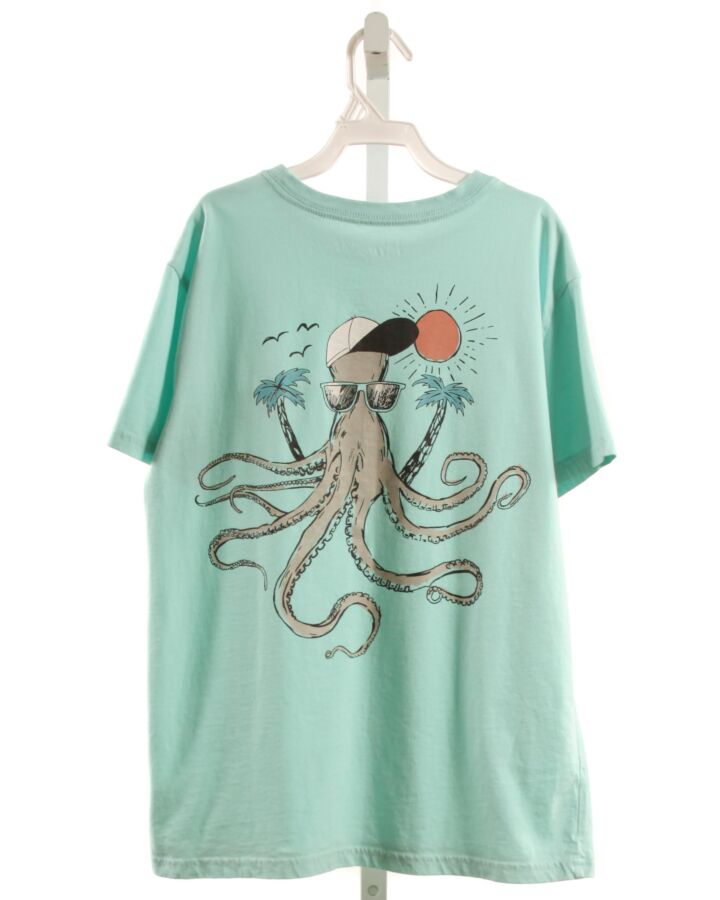 RUMI + RYDER  AQUA   PRINTED DESIGN T-SHIRT