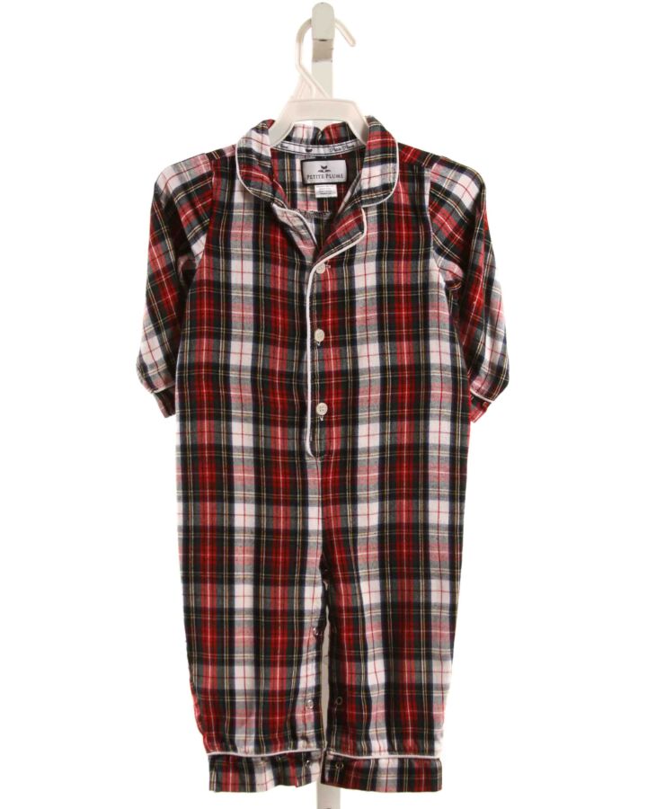 PETITE PLUME  RED FLANNEL PLAID  LOUNGEWEAR