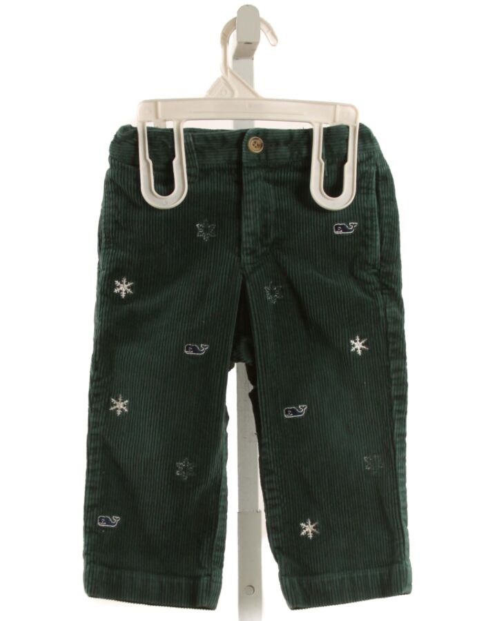 VINEYARD VINES  GREEN CORDUROY   PANTS