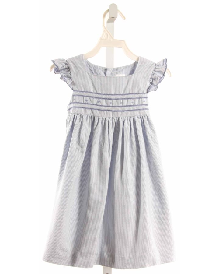 EDGEHILL COLLECTION  BLUE  STRIPED  DRESS