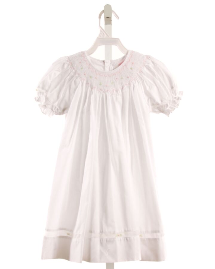 PETIT AMI  WHITE   SMOCKED DRESS