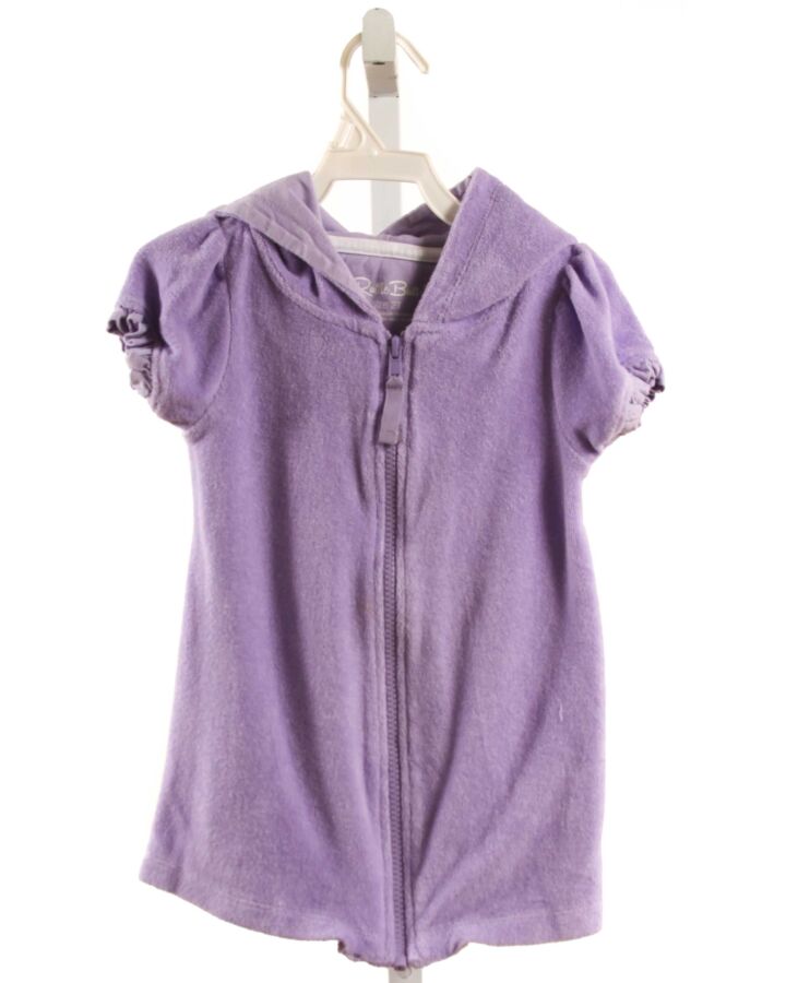 RUFFLE BUTTS  PURPLE TERRY CLOTH   COVER UP