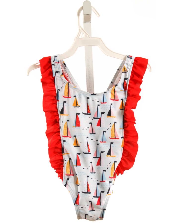 THE OAKS APPAREL   BLUE   PRINTED DESIGN 1-PIECE SWIMSUIT