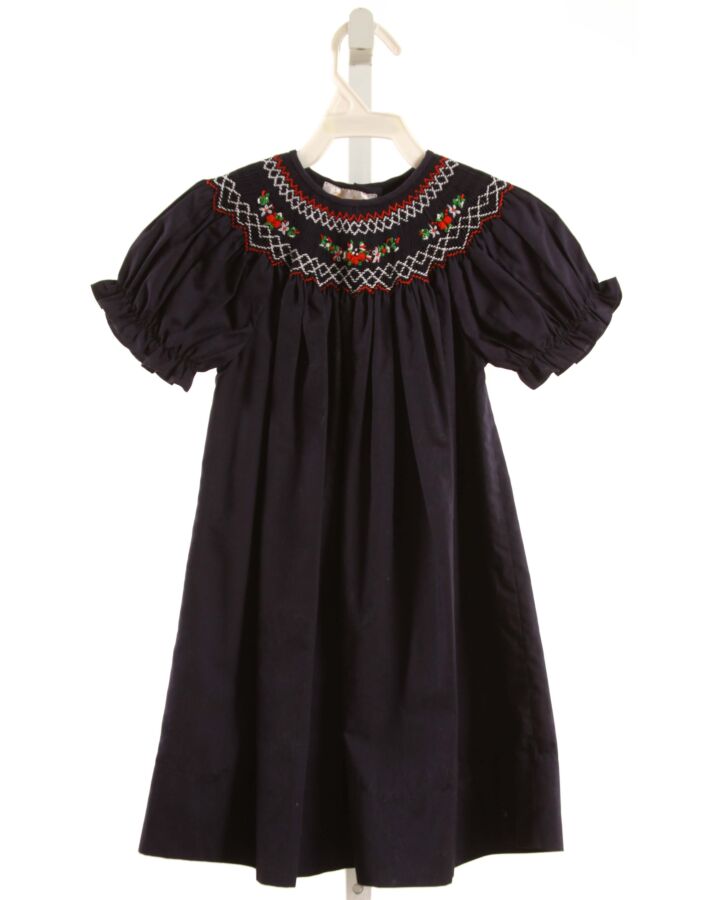 ROSALINA  NAVY   SMOCKED DRESS