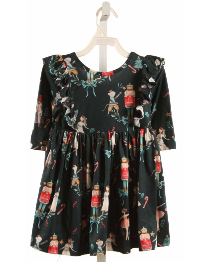 MILA & ROSE  FOREST GREEN    KNIT DRESS