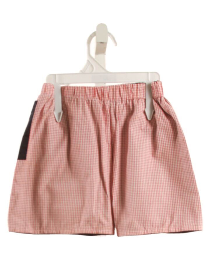 HANNAH KATE  RED  WINDOWPANE  SHORTS