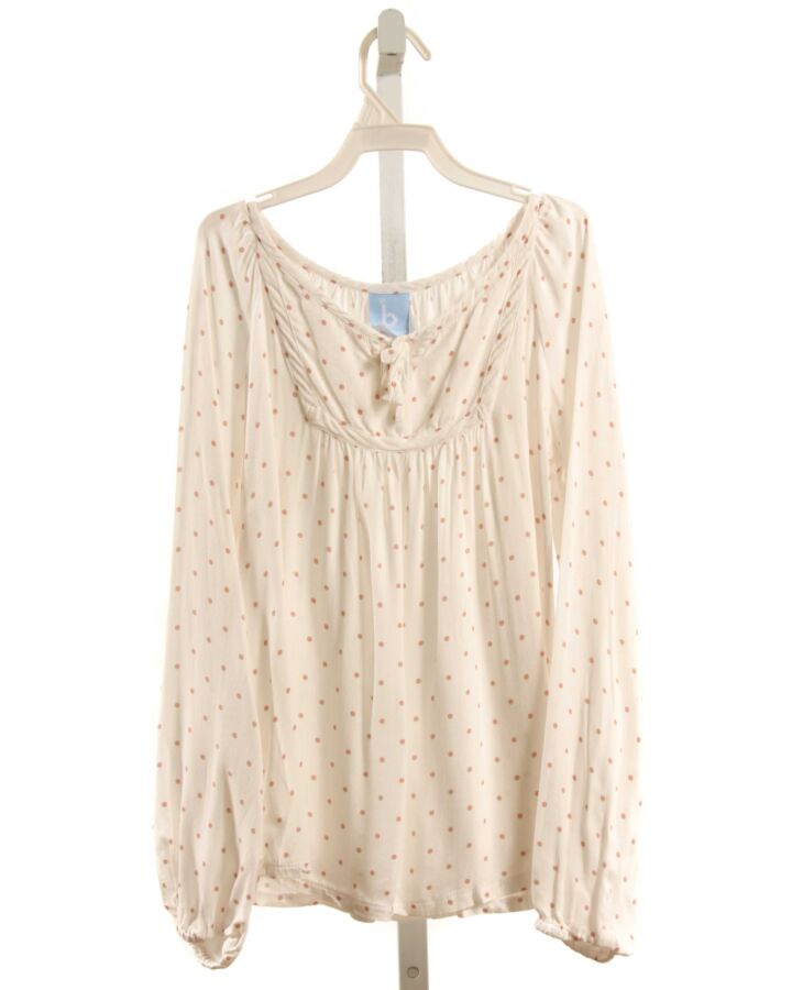 BELLA BLISS  LT PINK  POLKA DOT  SHIRT-LS