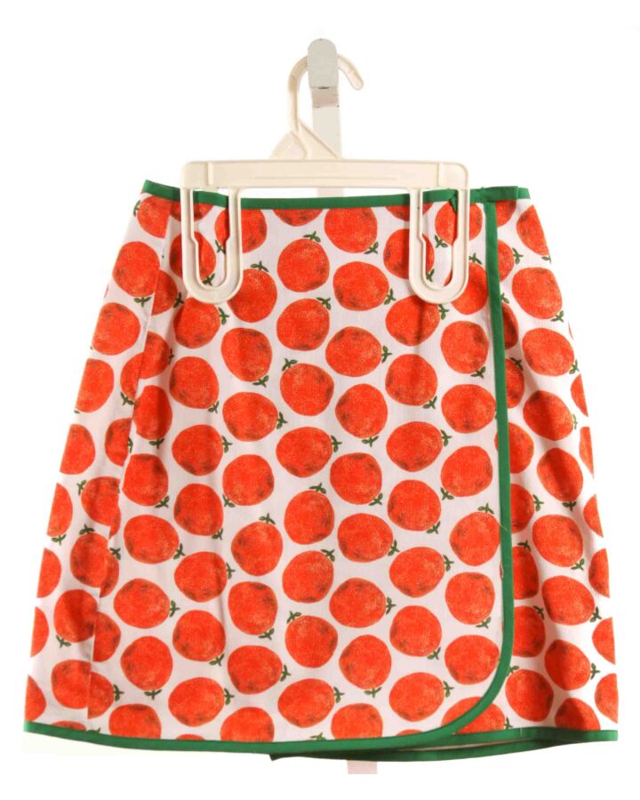 PEG AND KRIS  ORANGE   PRINTED DESIGN SKIRT