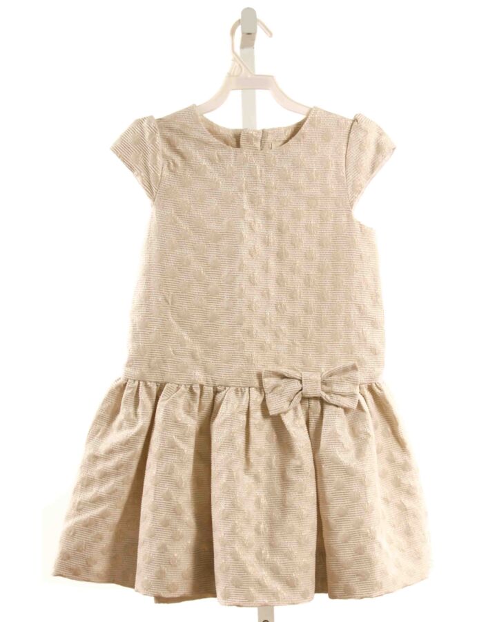 KATE SPADE  GOLD    PARTY DRESS WITH BOW