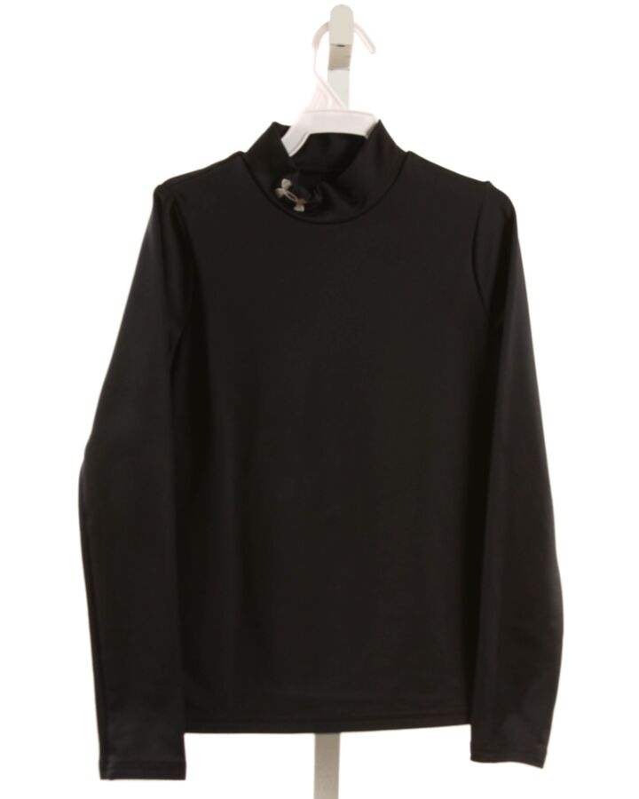 UNDER ARMOUR  BLACK    KNIT LS SHIRT