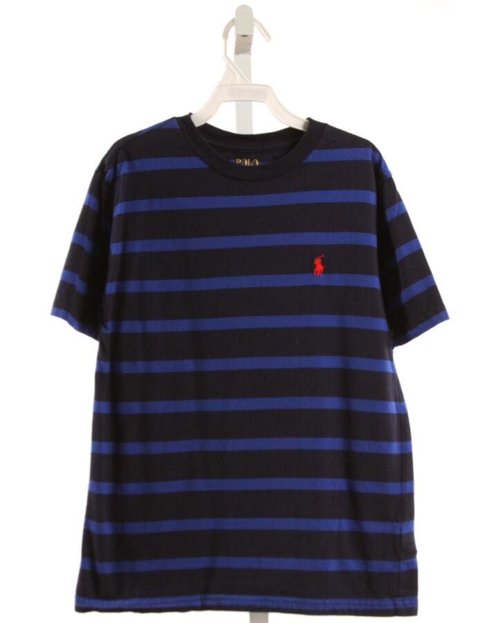 POLO BY RALPH LAUREN  NAVY  STRIPED  KNIT SS SHIRT