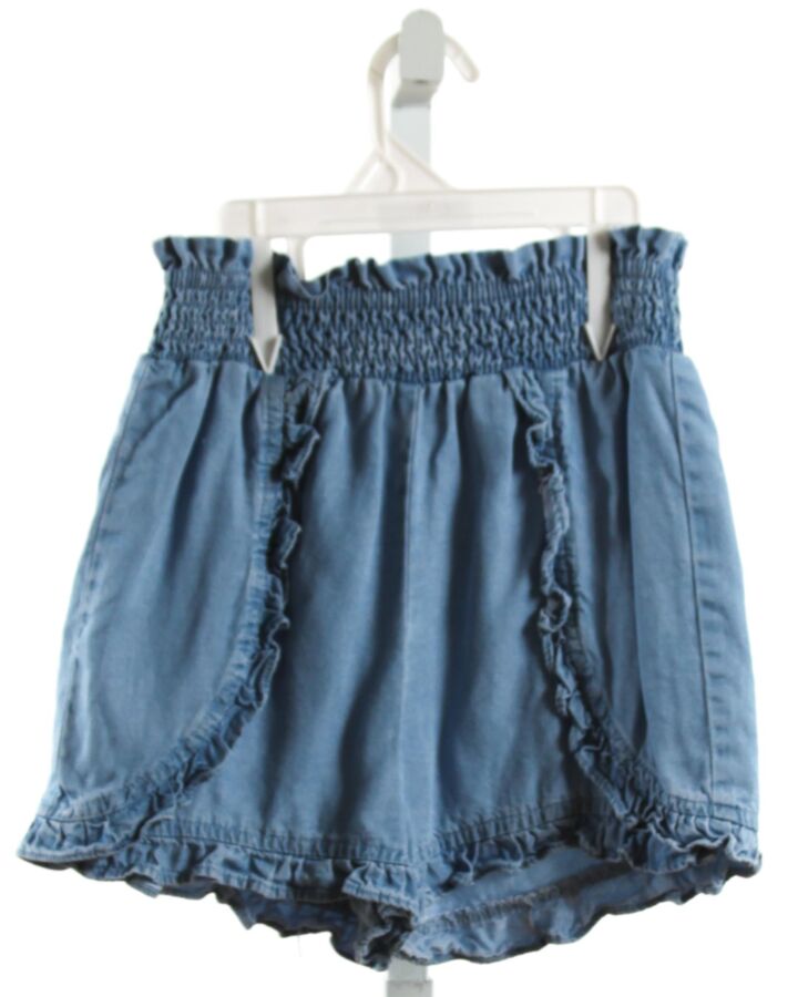 HAYDEN GIRLS  CHAMBRAY    SHORTS WITH RUFFLE