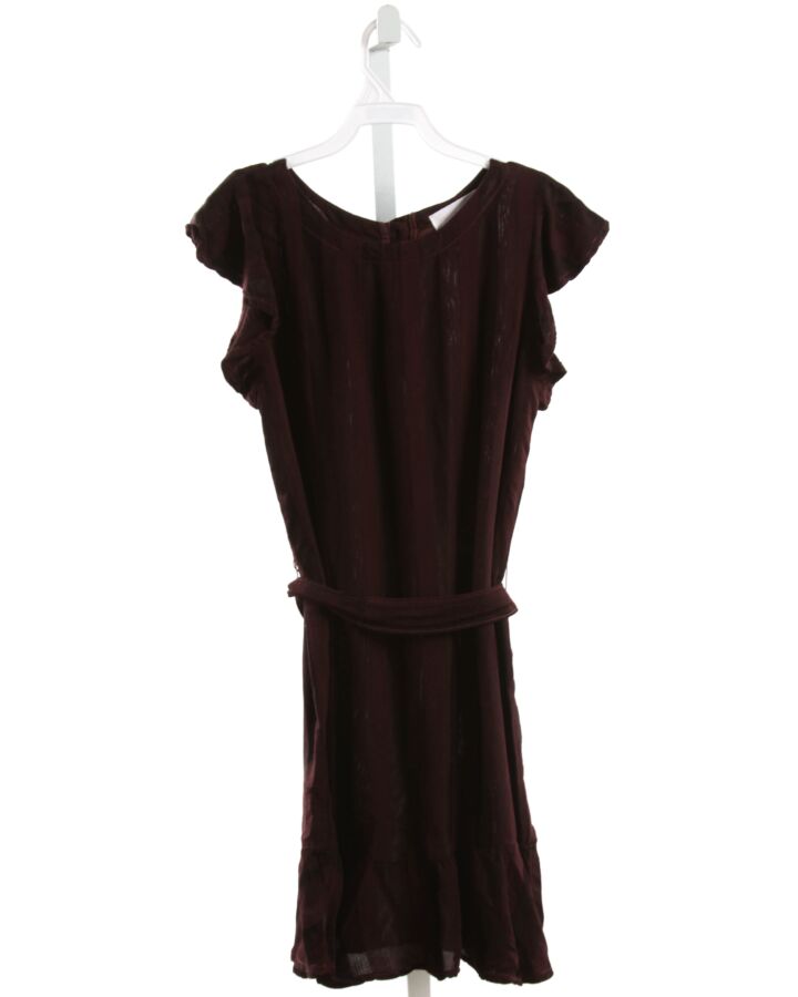 BELLA DAHL  MAROON  STRIPED  DRESS