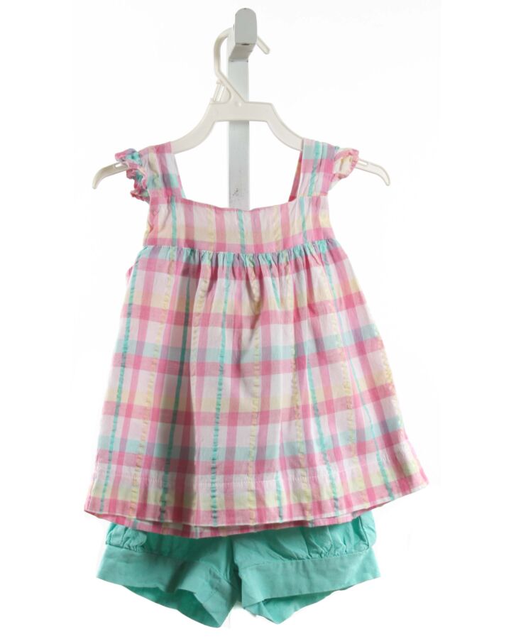 SOUTHERN SUNSHINE KIDS  MULTI-COLOR  PLAID  2-PIECE OUTFIT