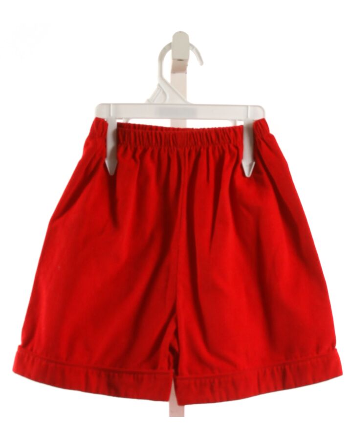 RED BEANS  RED CORDUROY   SHORTS