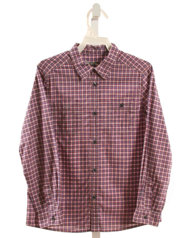 BONPOINT  MULTI-COLOR  PLAID  DRESS SHIRT