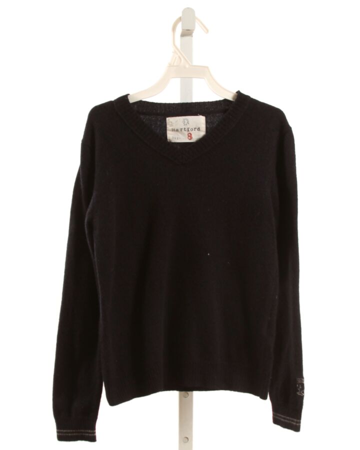 HARTFORD  NAVY WOOL   SWEATER