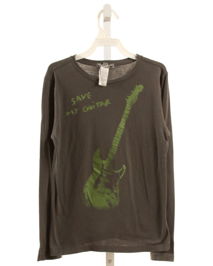 BONPOINT  GRAY   PRINTED DESIGN T-SHIRT