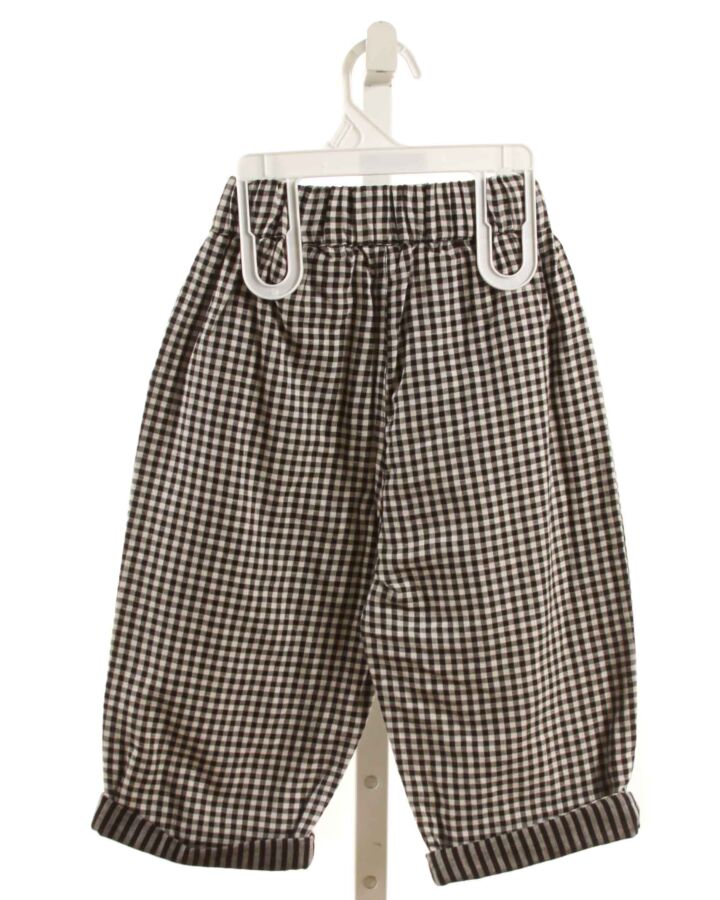 TURTLEDOVE LONDON  BLACK  GINGHAM  PANTS