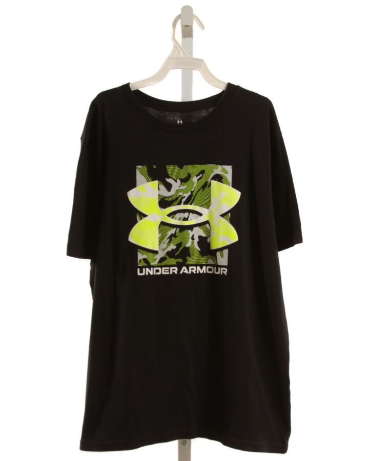 UNDER ARMOUR  BLACK  PRINT  T-SHIRT