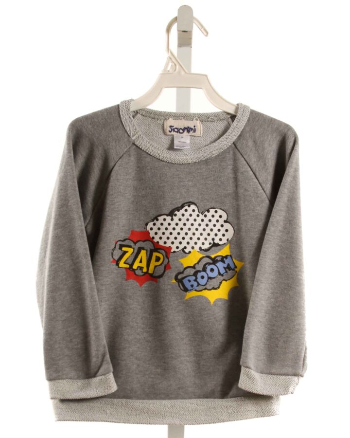 SIAOMIMI  GRAY  PRINT  PULLOVER