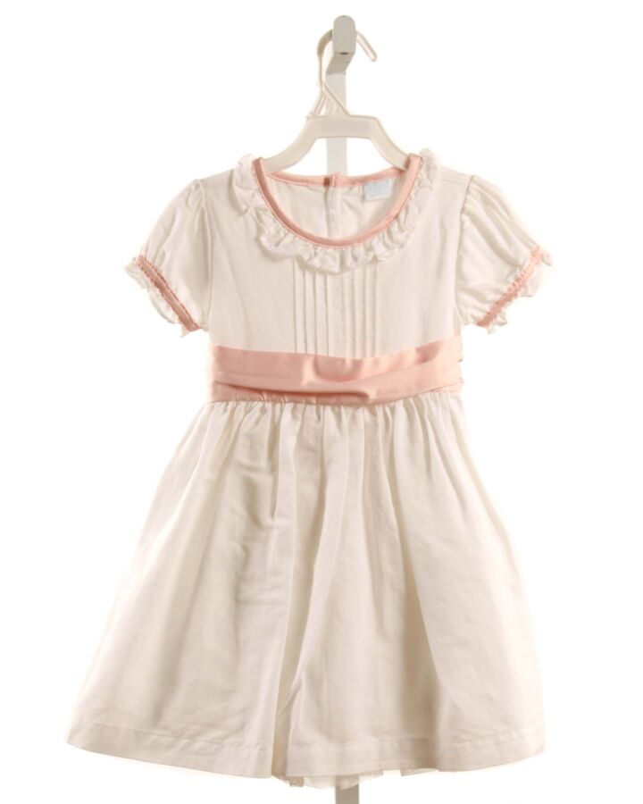 EDGEHILL COLLECTION  WHITE LINEN   PARTY DRESS