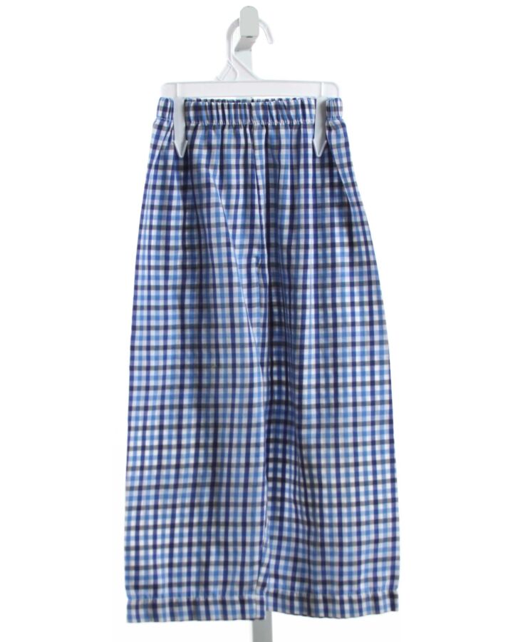 ZUCCINI  BLUE  GINGHAM  PANTS