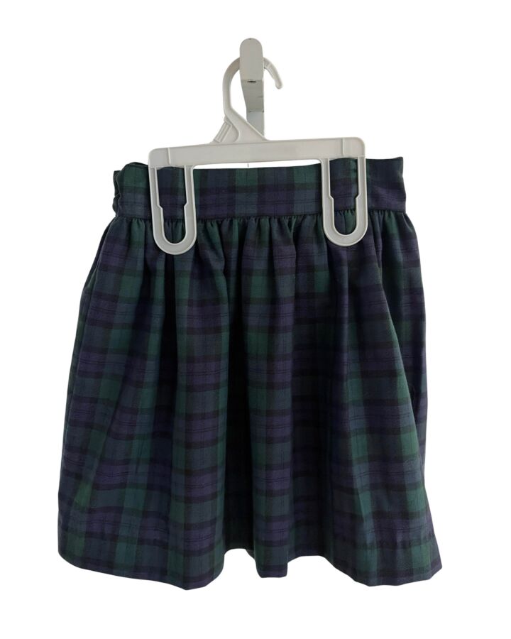 BELLA BLISS  FOREST GREEN  PLAID  SKIRT