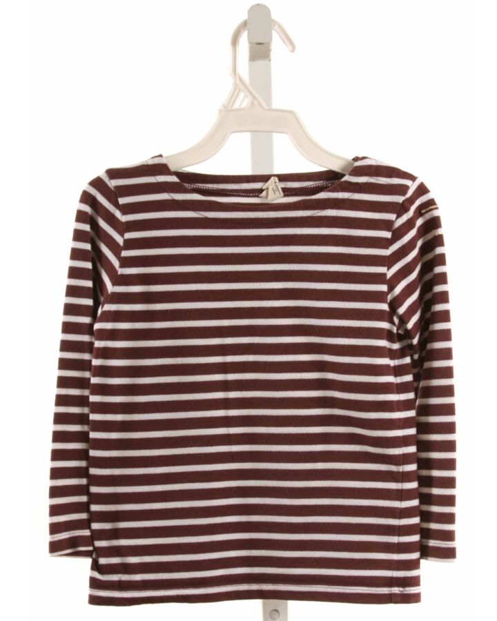 GRAY LABEL  BROWN  STRIPED  KNIT LS SHIRT