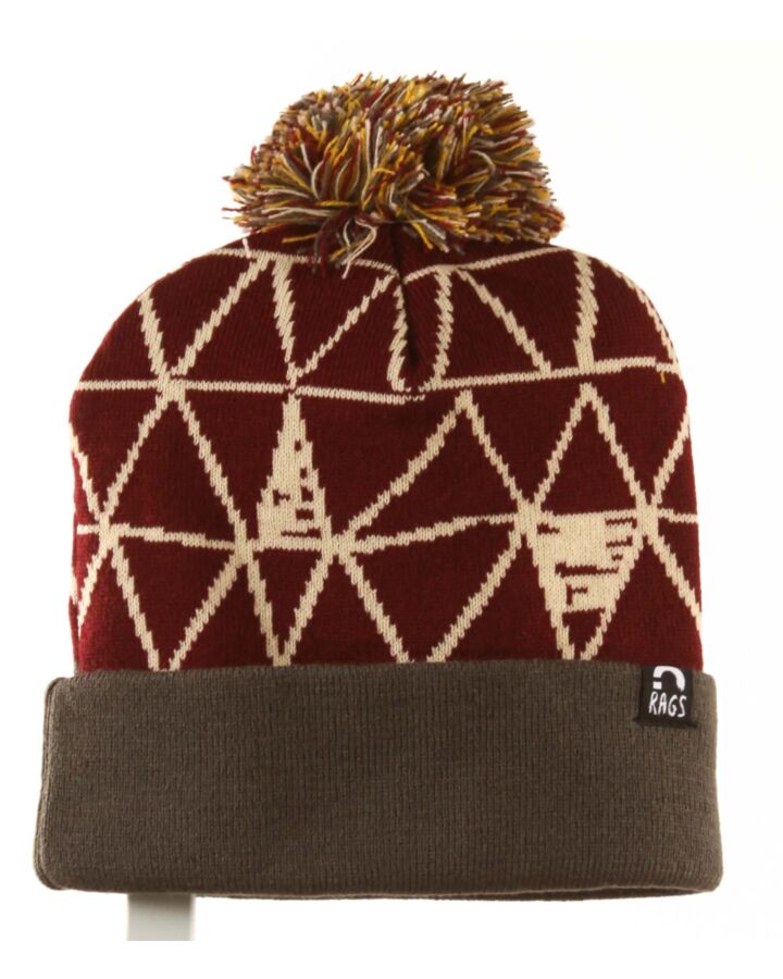 RAGS  MAROON    HAT