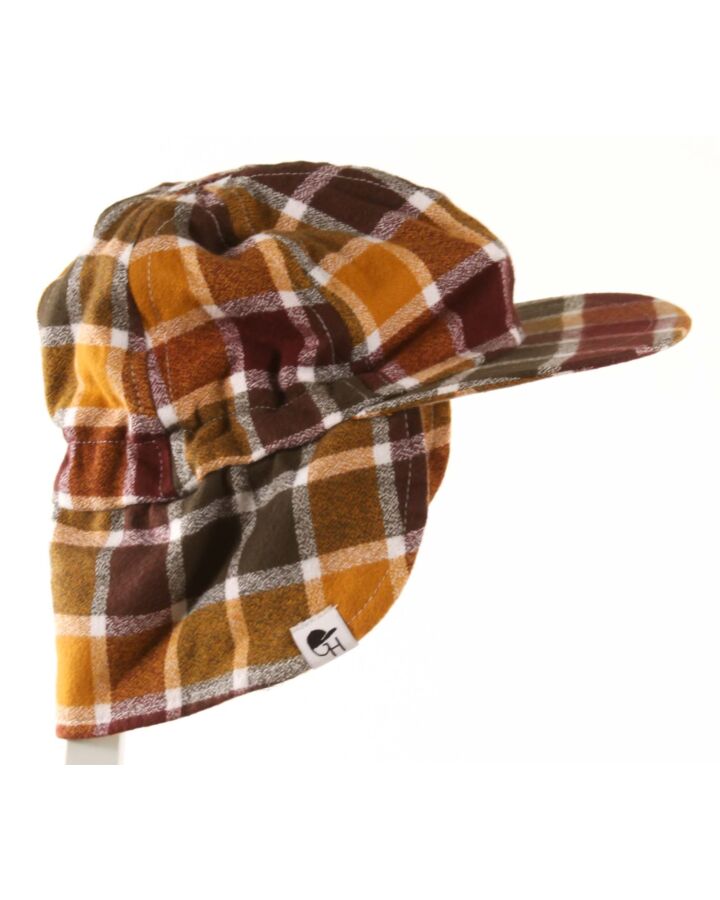 GEORGE HATS  MUSTARD  PLAID  HAT