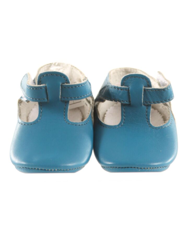 JACADI BLUE BOOTIES *NO SIZE TAG BUT RUNS LIKE A SIZE INFANT 1.5-2 *EUC SIZE INFANT 1.5