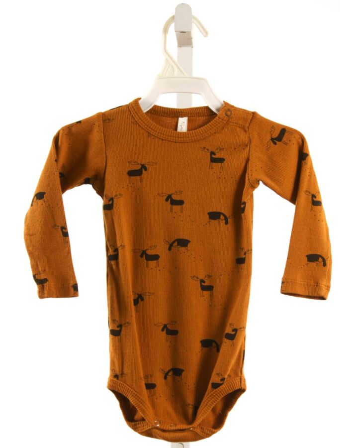 RYLEE & CRU  MUSTARD  PRINT  KNIT LS SHIRT
