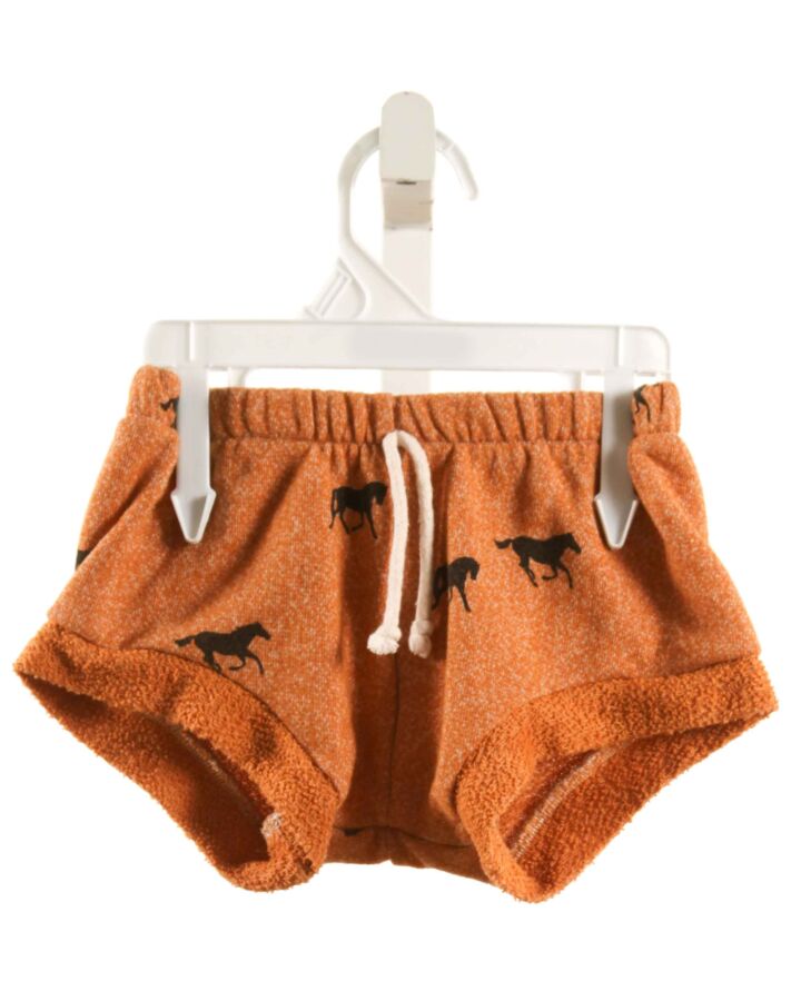 WEDGIES  ORANGE  PRINT  SHORTS