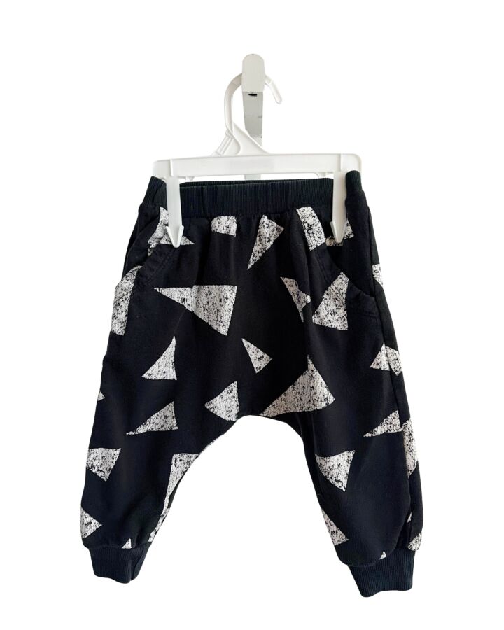 JOAH LOVE  BLACK   PRINTED DESIGN PANTS