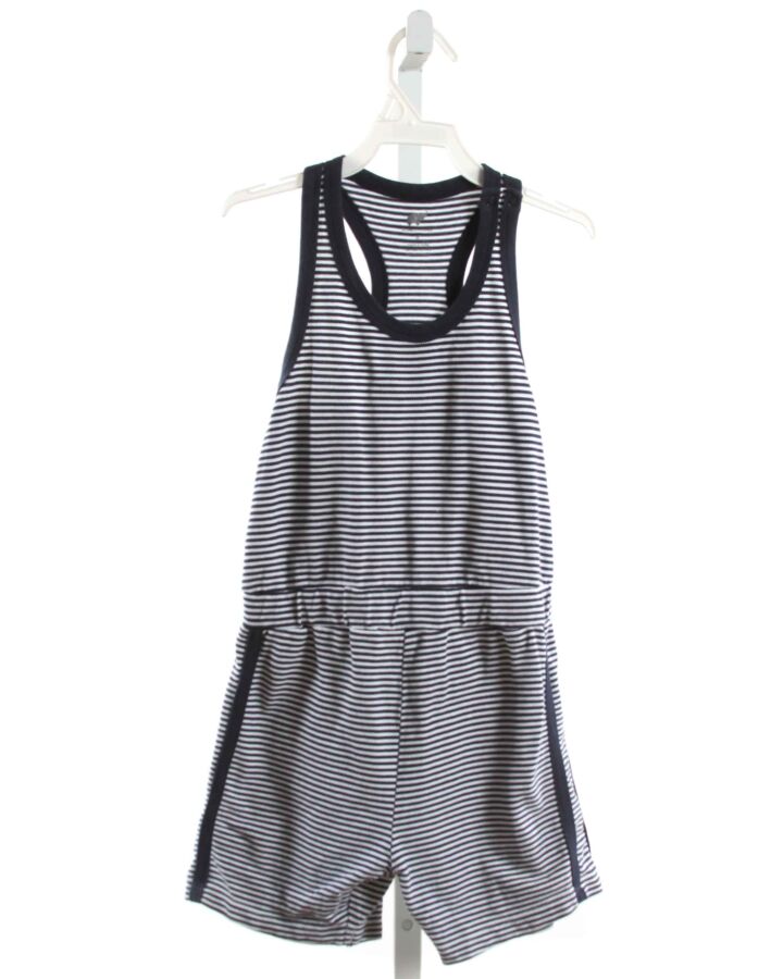 MONICA + ANDY  NAVY KNIT STRIPED  ROMPER