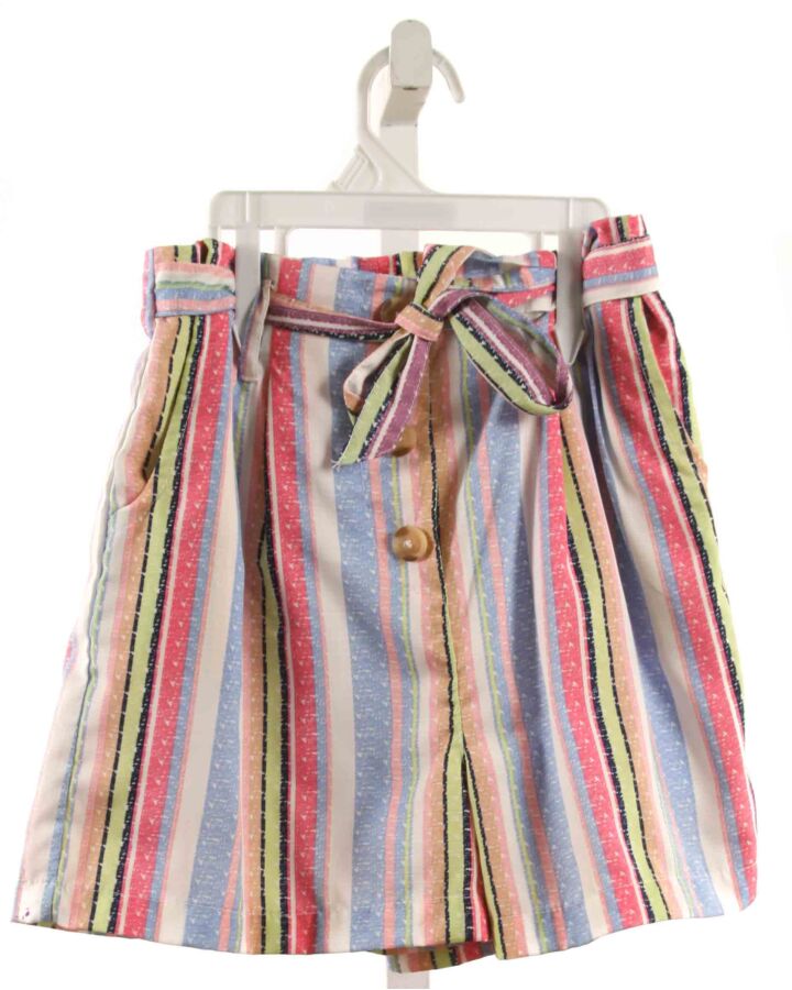 RARE EDITIONS  MULTI-COLOR  STRIPED  SHORTS