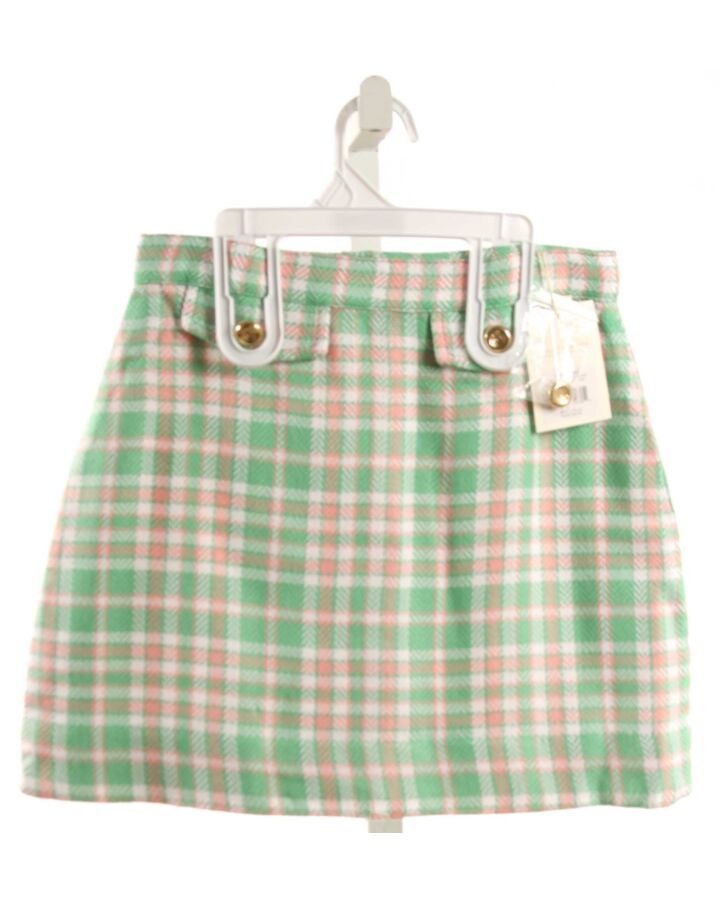 THE BEAUFORT BONNET COMPANY  MINT  PLAID  SKIRT