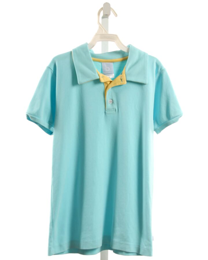 BELLA BLISS  LT BLUE    KNIT SS SHIRT