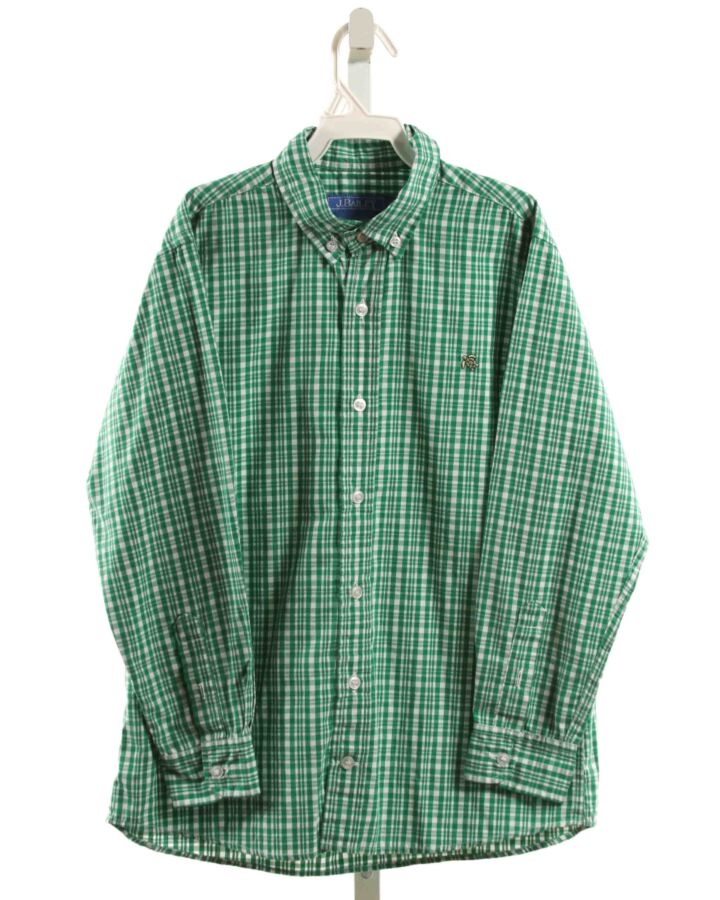J. BAILEY  GREEN  PLAID  DRESS SHIRT