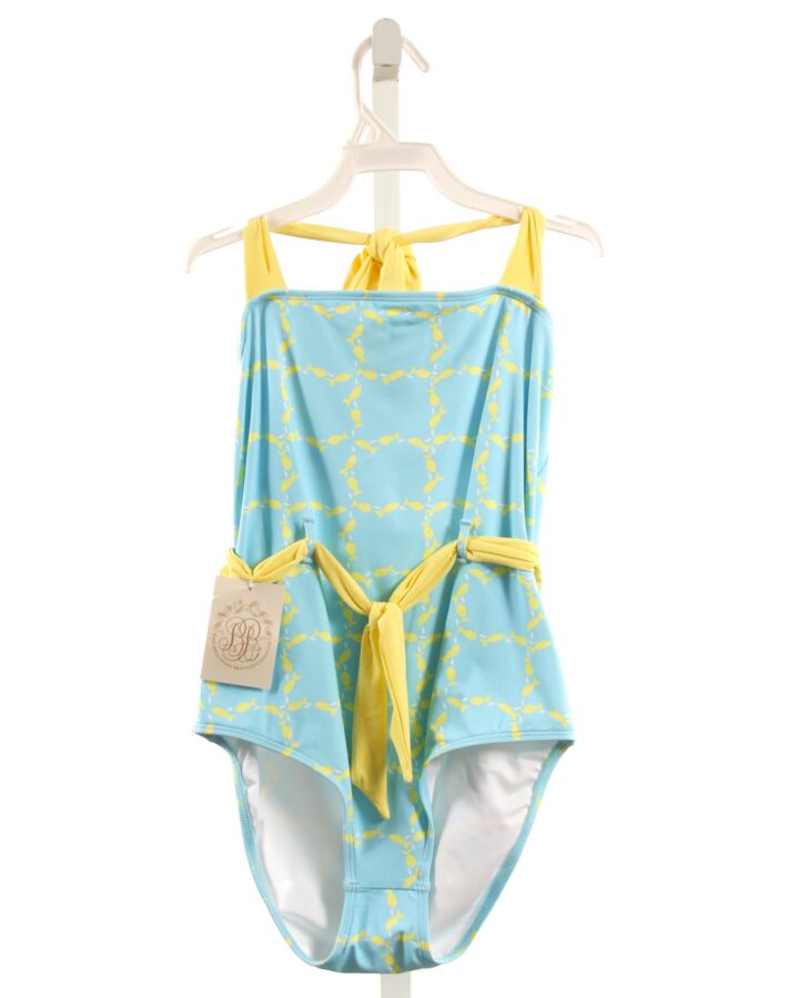 THE BEAUFORT BONNET COMPANY  BLUE   PRINTED DESIGN 1-PIECE SWIMSUIT