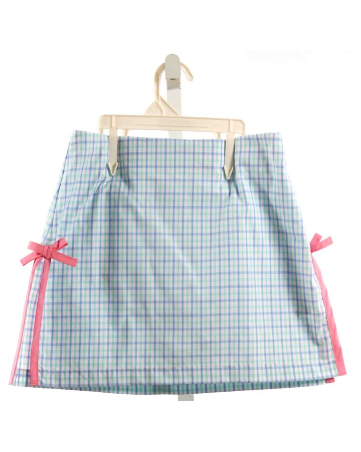 THE BEAUFORT BONNET COMPANY  LT BLUE  PLAID  SKORT