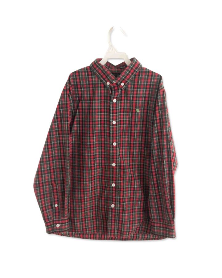 J. BAILEY  RED  PLAID  DRESS SHIRT