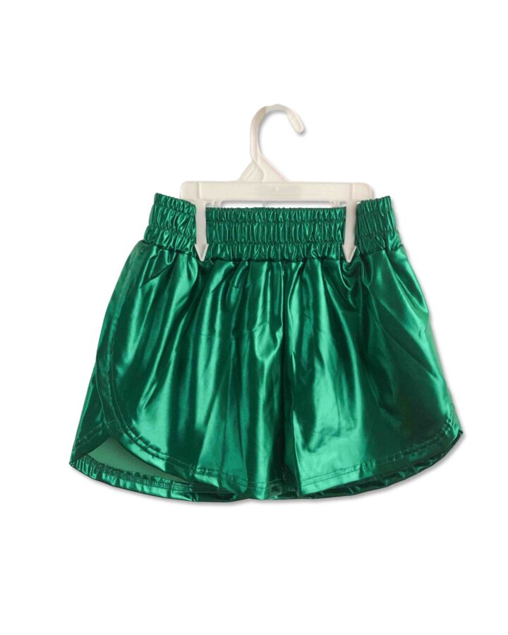 BELLE CHER  GREEN TAFFETA   SHORTS