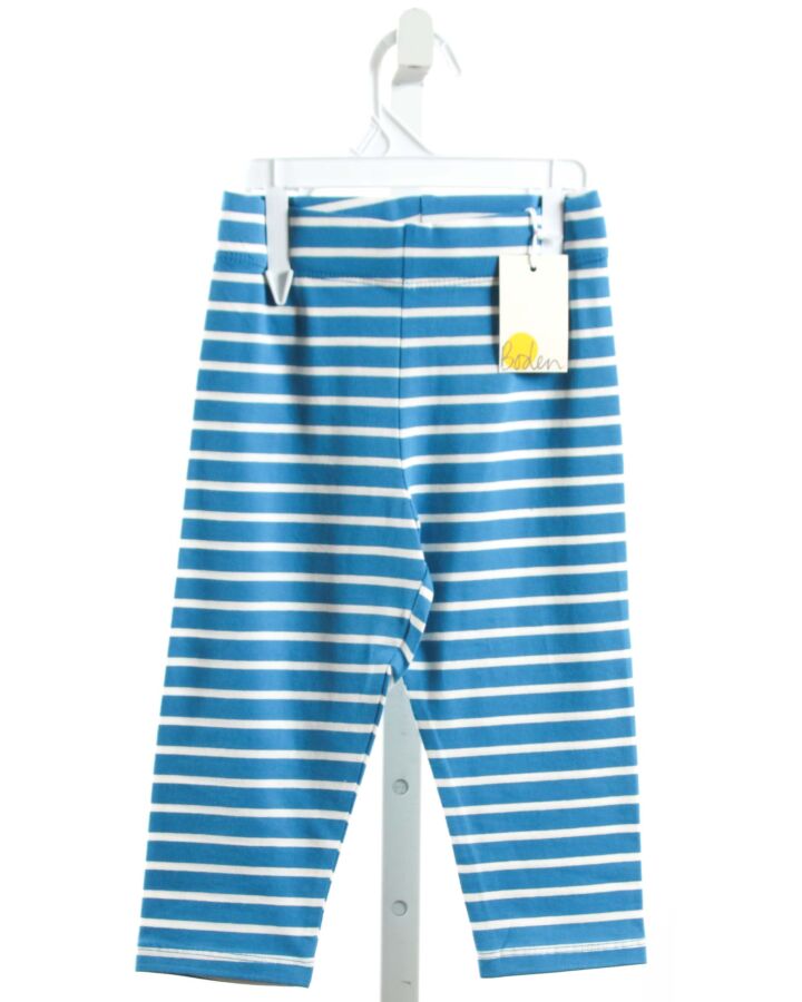 MINI BODEN  BLUE  STRIPED  LEGGINGS