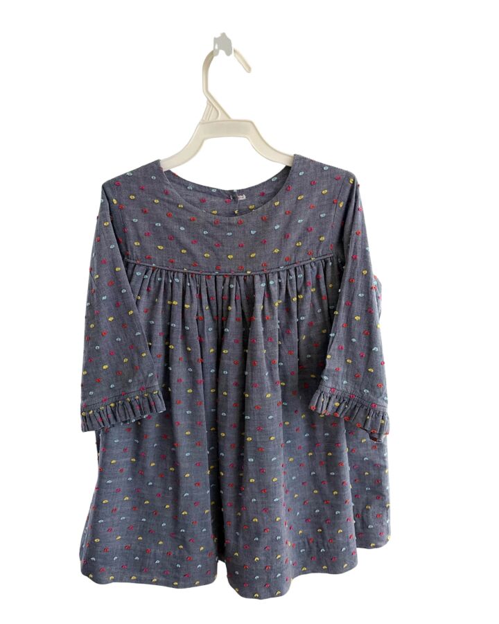 MARY & GRACE  CHAMBRAY  SWISS DOT  SHIRT-LS