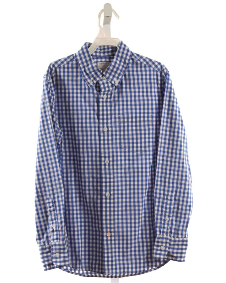 CREWCUTS  BLUE  GINGHAM  DRESS SHIRT