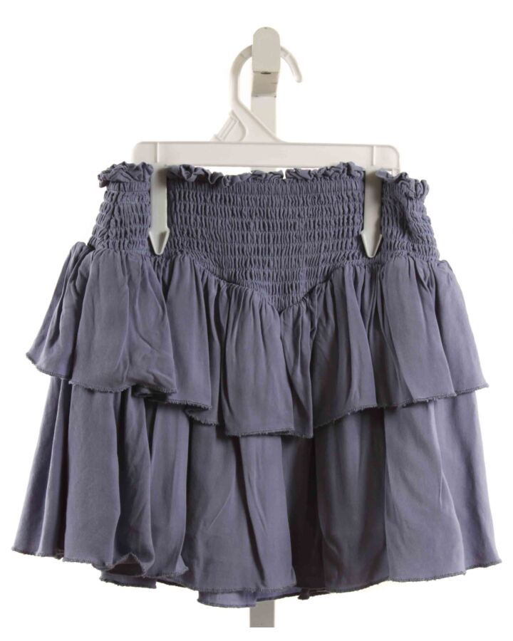 KATIEJNYC  BLUE   SMOCKED SKIRT
